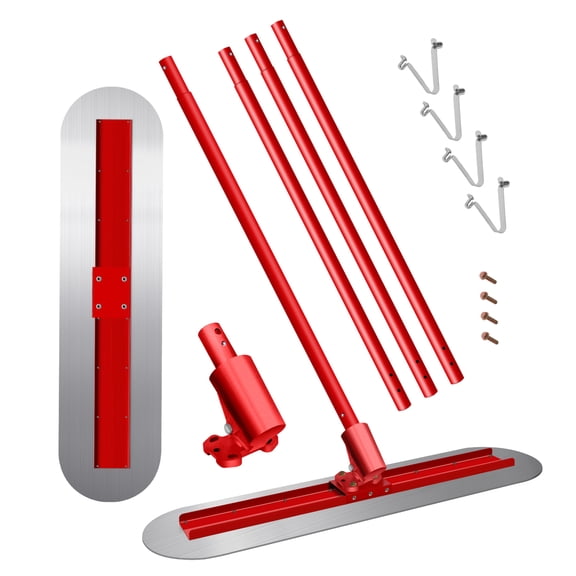 Long Handle Concrete Float, 47.211.8 Ergonomic Use, Steel Rust Proof, Cement Smoothing Tool, Concrete Surface Float, Targeting Garage, Patio, Sidewalk