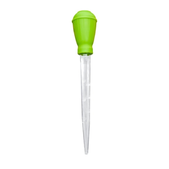 Long Handle Cooking Turkey Baster Syringe, Hot Liquid Meat Flavor Injector, Essential Thanksgiving Roasting Prep Tool, 11.22X1.97 Inch Heat Resistant Baster To Infuse Juices Into Roasts,Green