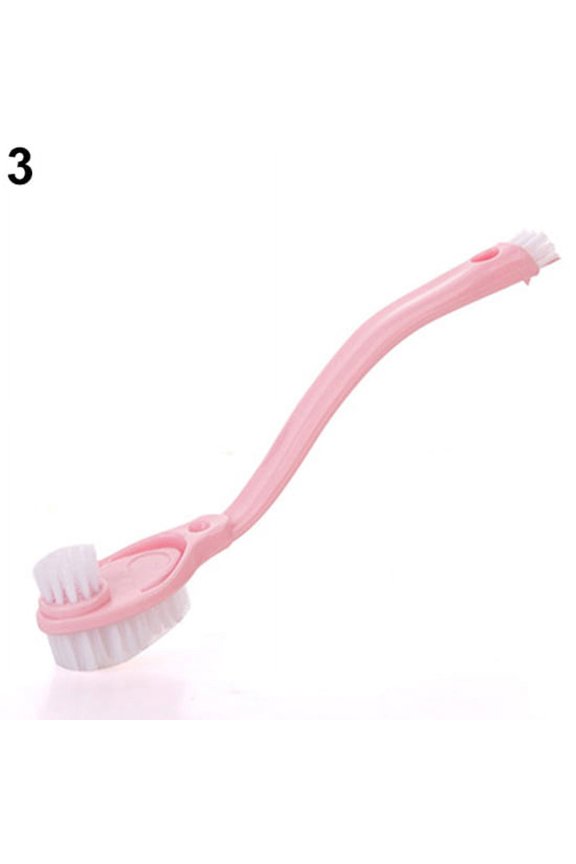 Long Handle Double-headed Shoes Cleaning Brushes Bathroom Kitchen Washing Tools