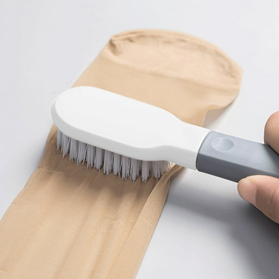 Long Handle Dust Brush for Bed and Sofa, Soft Bristles Upholstery Cleaning Tool for Furniture, Lint and Pet Hair Remover, Ergonomic Grip(Gray)