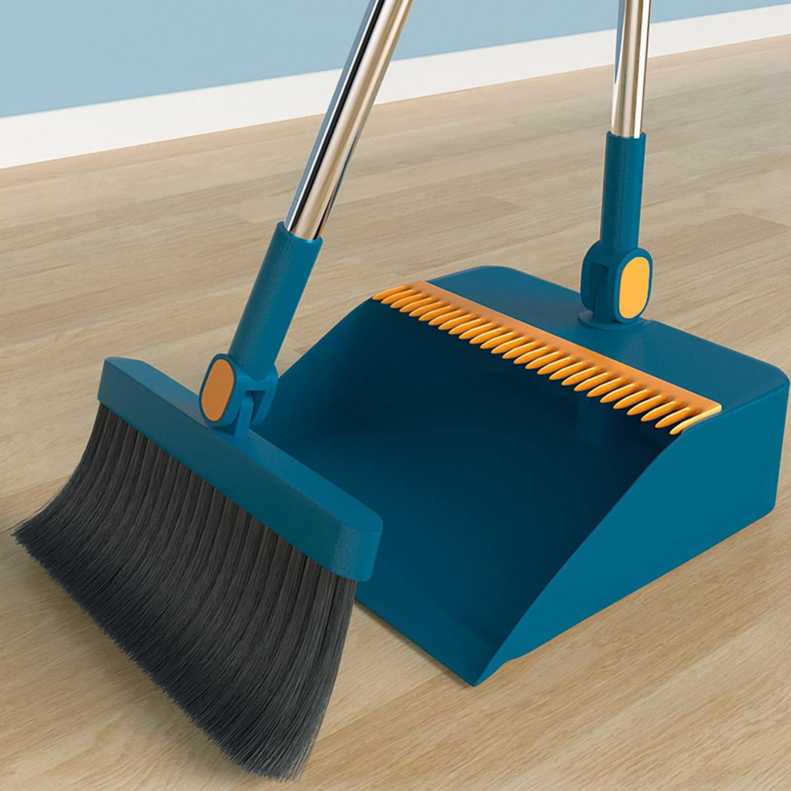 Long Handle Dustpan And Sweeping Tool Set. Sweeping Tool And Dustpan