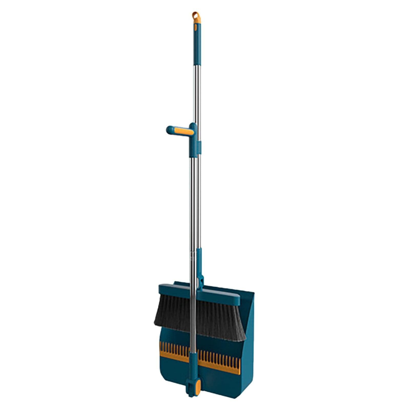 Long Handle Dustpan And Sweeping Tool Set. Sweeping Tool And Dustpan