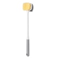 thumbnail image 1 of Long Handle Foot Cleaning Brush for Exfoliation and Massage in Home Bath Shower Tool- Multifunctional -Sided Soft Scrubber, 1 of 4