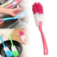 thumbnail image 1 of Long Handle Glass Brush Pink A, Bottle Cup Dish Pot Cleaning Washing Long Brush Cleaner Kitchen Accessories Cleaning Brush (A Long-Handled Brush), 1 of 7
