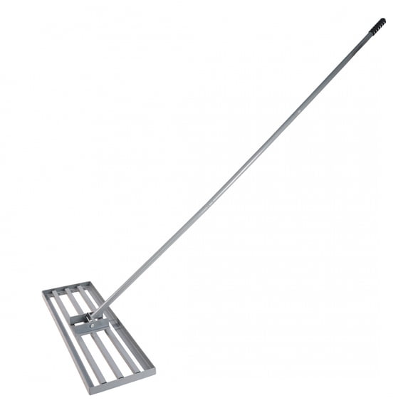 Long Handle Heavy Duty Metal Lawn Leveling Rake For Garden Backyard Farmland Golf Course Compost Sand Leveling