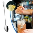 Long Handle Iced Tea Spoon Coffee Stirrers Ice Spoon Stainless Steel
