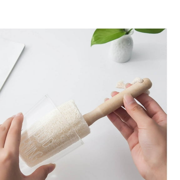 Long Handle Insulation Cup Brush,Multi-Purpose Milk Bottle and Cup Cleaner,Ergonomic Sponge Brush for Kitchen Travel Office Use,Hard-to-Reach Stain Remover for Daily Household Cleaning-Free Size