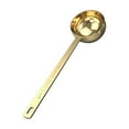 thumbnail image 1 of Long Handle Measuring Spoons, Stainless Steel, 1 and 2 Tablespoon, Graduated for Coffee, Milk Powder, and Kitchen Seasonings, Gold Color, 2-pack, by FAJHHA, 1 of 8