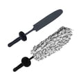 thumbnail image 1 of Long Handle Microfiber Wheel Cleaner Brush, for Rim Cleaning and Car Detailing, 15.75" Length,Black - 40cm, 1 of 8