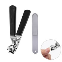 Long Handle Non-Slip Toenail Clippers for Seniors Thick Toenails, Heavy Duty Large Ergonomic Unique Professional Angled Head Curve Sharp Toe Finger Nail Clipper for Men and Women