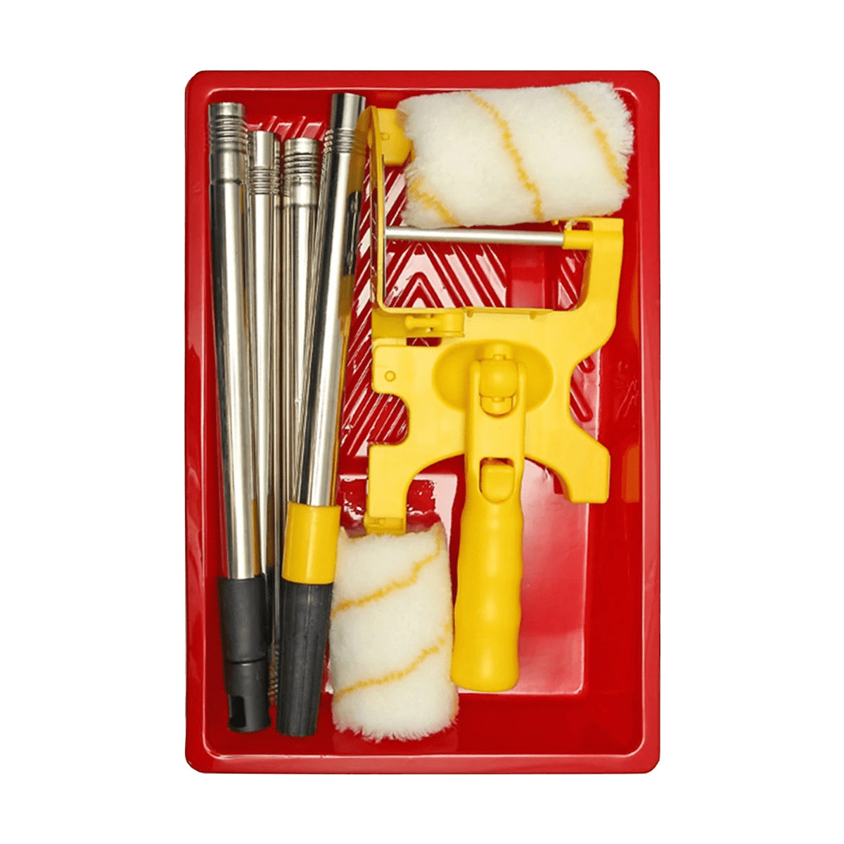 Long Handle Paint Roller Bursh Clean Cut HandHeld Paint Edger Roller