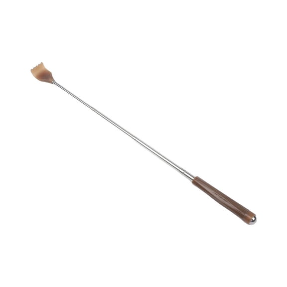 Long Handle Retractable Itchy Scratcher for Elderly with Balance Function, Stainless Steel & Plastic Back Massager Tool