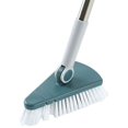 thumbnail image 1 of Long Handle Scrub Brush (Extended Reach Brush, Deck Scrubber), Blue 36'' Long Handle Scrub Brush, Tile Cleaner for Bathroom Shower Bathtub, Bathroom Cleaner, Tile Scrub, Back Brush, by Kingtowag, 1 of 4