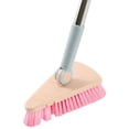 thumbnail image 1 of Long Handle Scrub Brush (Extended Reach Brush, Deck Scrubber), Pink 36'' Long Handle Scrubber Brush, Bathroom Shower Wall Mop Scrubber, Bathroom Cleaner, Tile Scrub, Back Brush, by Kingtowag, 1 of 5