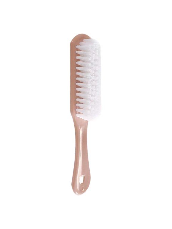 Long Handle Shoe Cleaning Brush with Soft Bristles for Sneakers and Canvas, 6.7 Inch Shoe Scrub Brush for White Shoes and Tennis Footwear, Multi-Purpose Shoe Cleaner Brush for Casual Shoe,Pink