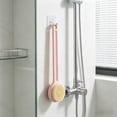 thumbnail image 1 of Long Handle Shower Brush for Back Exfoliating - Soft Bristle Bath Brush for Body Cleansing, Daily Skin Care, and Scrubbing - Extended Reach Back Scrubber - 1 Pack, 1 of 6