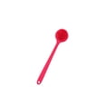 thumbnail image 1 of Long Handle Shower Scrub Brush Red Silicone Bath Back Scrubber for Body Bathroom Use, 1 of 4