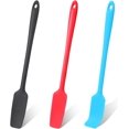 thumbnail image 1 of Long Handle Silicone Jar Spatula,Bexikou Kitchen Scraper Spatula Non-Stick Rubber Scraper Silicone Scraper for Jars, Smoothies, Blenders Cooking Baking Stirring Mixing, 1 of 7