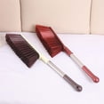 thumbnail image 1 of Long Handle Soft Bristle Bed Brush | Large Plastic Household Cleaning Brush | Electrostatic Pet Hair, Lint & Dust Remover | Red White, 16.5in, Upholstery Sofa Carpet Tool, 1 of 6