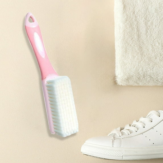 Long Handle Soft Bristle Cleaning Brush, Multi-Surface Scrub Brush for Bathroom Kitchen Tile Grout, Household Cleaning Brush with Ergonomic Grip for Floor Carpet