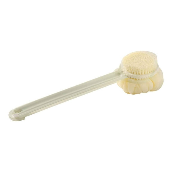 Long Handle Soft Hair Bath Brush, Body and Back Cleaning, Exfoliating Skin Brush, Improve Circulation, Ergonomic Grip, Hygienic Hanging Design, Shower and Spa, Adult Body Care