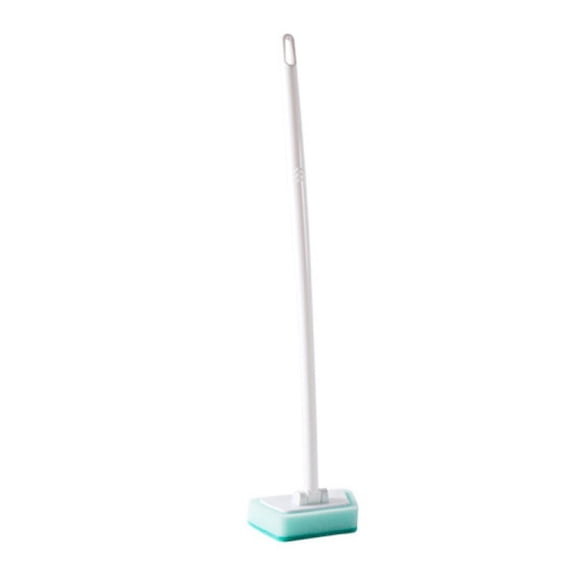 Long Handle Sponge Brush Bathroom Wall Tile Cleaner Scrubber Multi-Purpose Bathtub and Floor Scouring Tool with Ergonomic Grip for Household Deep Cleaning #623 Green