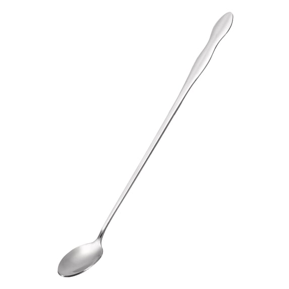 Long Handle Spoon, 1Pcs 10.24-Inch Stainless Steel Cocktail Stirring Spoons Pointed for Mixing, Drink (Silver)