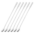 thumbnail image 1 of Long Handle Spoon, 6Pcs 10.24-Inch Stainless Steel Cocktail Stirring Spoons for Mixing, Drink (Silver), 1 of 6