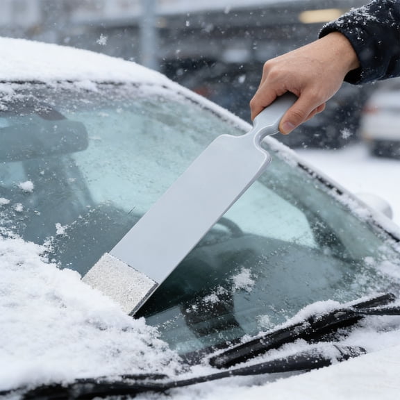 Long Handle Squeegee Scraper for Window Tint Film, Wrap & Protection Film Installation, Car Window Snow and Ice Remover Tool