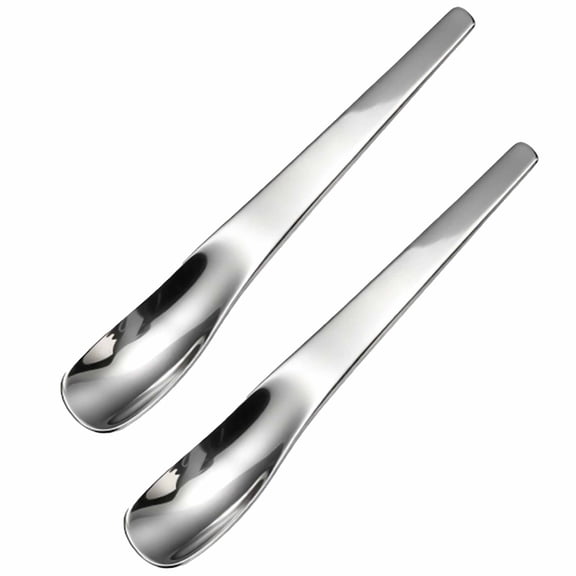 Long-Handle Stainless Steel Dessert Spoon, 7.64 in Spoon for Ice Cream, Desserts & Coffee, Heavy-Duty for Home & Bakers