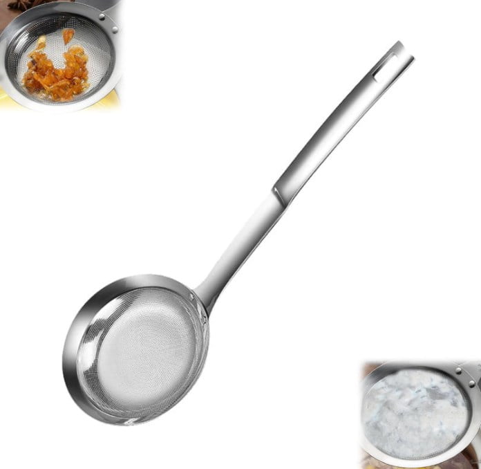 Stainless Steel Sugar Spoon For Cotton Candy Machine - 30cm Long, 2.5cm Diameter Scoop