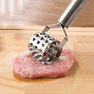 Farberware Soft Grips Meat Tenderizer with Black Handle and Red Accents