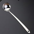 thumbnail image 1 of Long Handle Stainless Steel Soup Ladle, Ergonomic Serving and Portioning Spoon, Durable Kitchen Utensil with Hanging Hole for Soups and Stews (A), 1 of 4