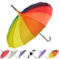 thumbnail image 1 of Long Handle Sun Umbrella, Retro Pagoda Parasol Umbrella, UV Protection Umbrella with Hook Handle for Photo Prop Decoration, 1 of 9