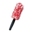 thumbnail image 1 of Long Handle Tire Brush, Soft Plush Bristles Wheel Rim Scrubbing Design, Extended Vehicle Cleaning Tool for Automotive Detailing, Red, 1 of 7