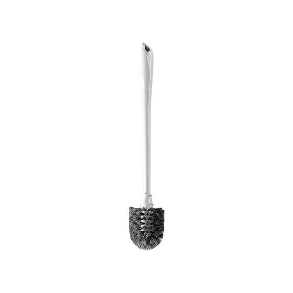 Long Handle Toilet Brush, Stiff Bristle Bathroom Cleaning Brush with Sturdy Plastic Handle and Hanging Storage Loop for Toilet Cleaning