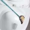 thumbnail image 1 of Long Handle Toilet Cleaning Brush with Washable PVC Bristles | Modern Compact Design for Bathroom Kitchen & Floor | 19-Inch Cleaning Tool for Easy Hygienic Scrubbing, 1 of 6