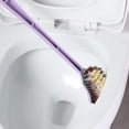 thumbnail image 1 of Long Handle Toilet Cleaning Brush with Washable PVC Bristles | Modern Compact Design for Bathroom Kitchen & Floor | 19-Inch Cleaning Tool for Easy Hygienic Scrubbing, 1 of 6