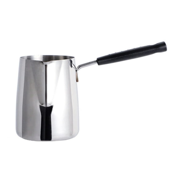Long Handle Wax Melting Pot DIY Candle Soap Melts Pot for Cappuccino Butter Melt Metal Coffee Toroid Pitcher Easy Use