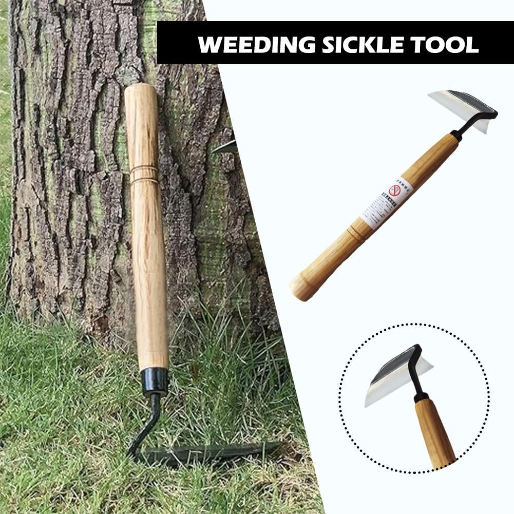 Long Handle Weeding Sickle, Curved Garden Hand Sickle Tool For Weeding ...