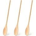 thumbnail image 1 of Long Handle Wooden Spoons Set, 12 Inch Cooking Mixing Spoons 3PCS, Natural Wood Utensils for Baking Stirring Meals, Kitchen Essentials, Beige, 1 of 6