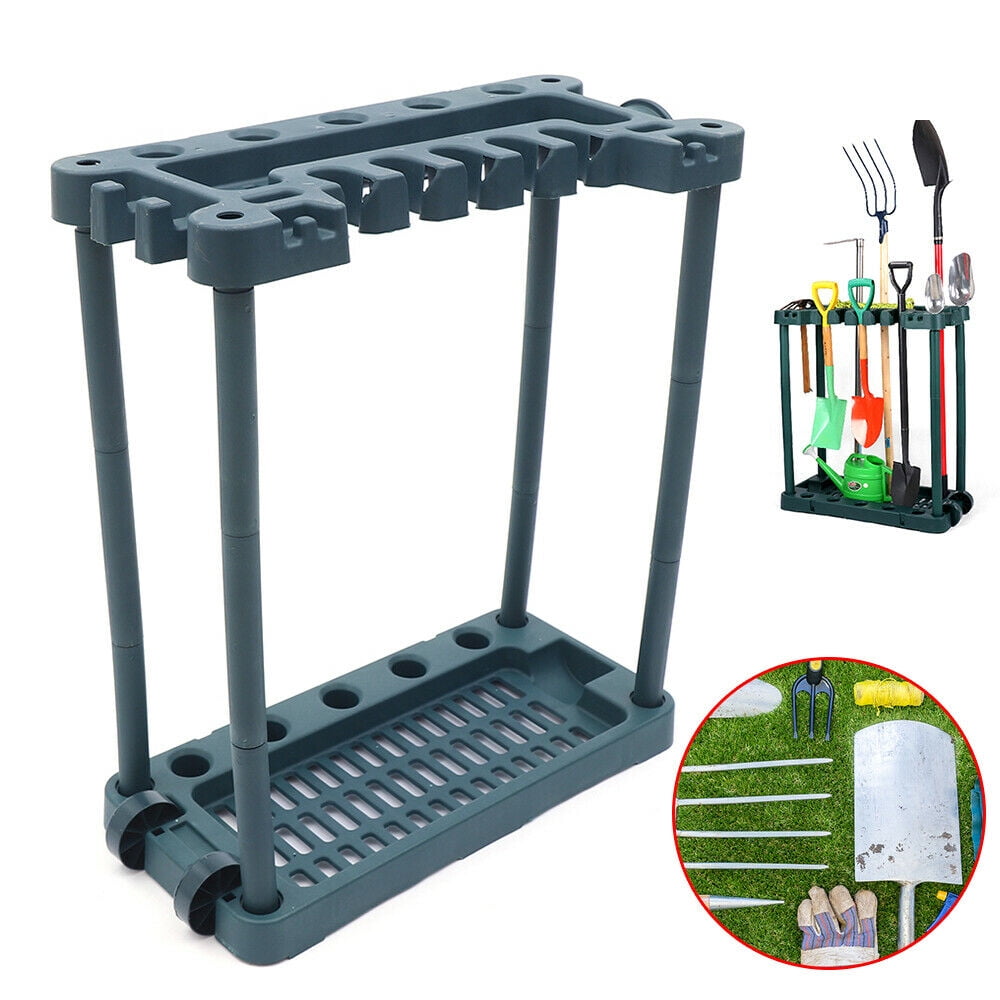 Long Handle Yard Garage Garden Tool Organizer Storage Rack Lawn Holder