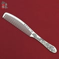 thumbnail image 1 of Long Handled  999 Sterling Silver Comb Gift for Mother's Day, Handmade Snowflake Silver Comb, 1 of 7