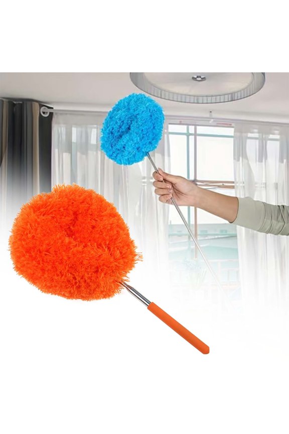 Long Handled Duster Household Furniture Dusting Tool Extendable Bendable Head Versatile Cleaning Brush For Home Indoor Outdoor Hard To Reach Spaces