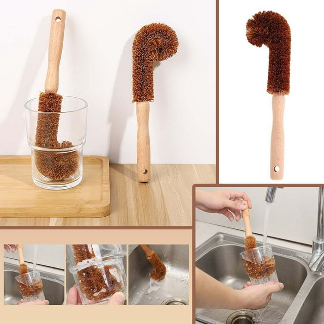 Long Handled Glass Cleaning Brushes For Kitchens Multi Purpose Bottle