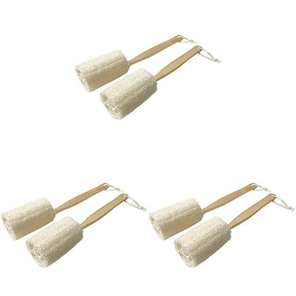 Long Handled Loofah Scrub Brush Exfoliating Back Massager For Shower Bath Tool For Deep Cleansing And Mud Removal 2 Pack Body Kids Lotion Applicator for Back Self Elderly Bath Sponge with Handle