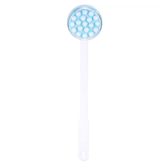 Long Handled Lotion Applicator for Body - Bath Shower Cream Oil Applicator with Rotating Balls for Back, Legs, and Unreachable Areas - 16.5 Inch Detachable Handle