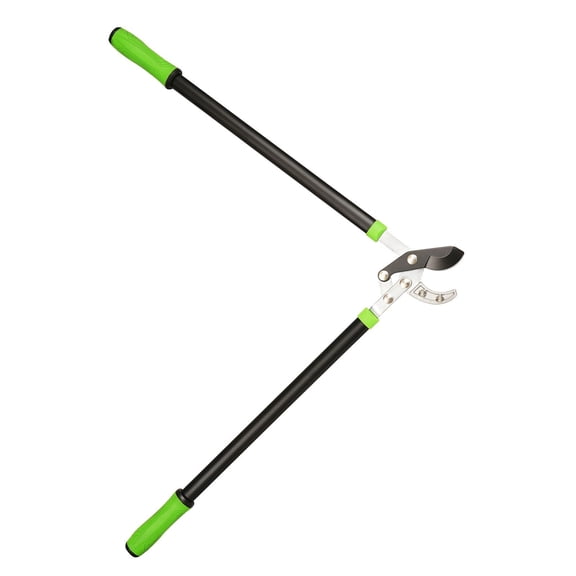 Long Handled Pruning Shears 32 Inch Anvil Loppers Compound Action Steel Blades Garden Tool 2 Inch Cut Ergonomic Handle