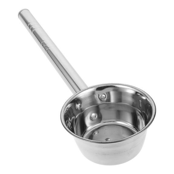 Long Handled Water Ladle Spoon European Pump Manual Exhaust Silver
