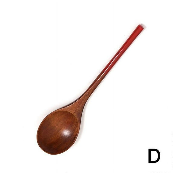 Long Handled Wooden Soup Spoon Bamboo Wood Kitchen Utensil Cooking Tool F1A0 H3P1